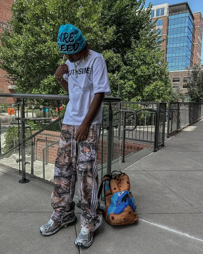 American Retro Overalls | Women's Leaf Camo Baggy Pants Camo Colors