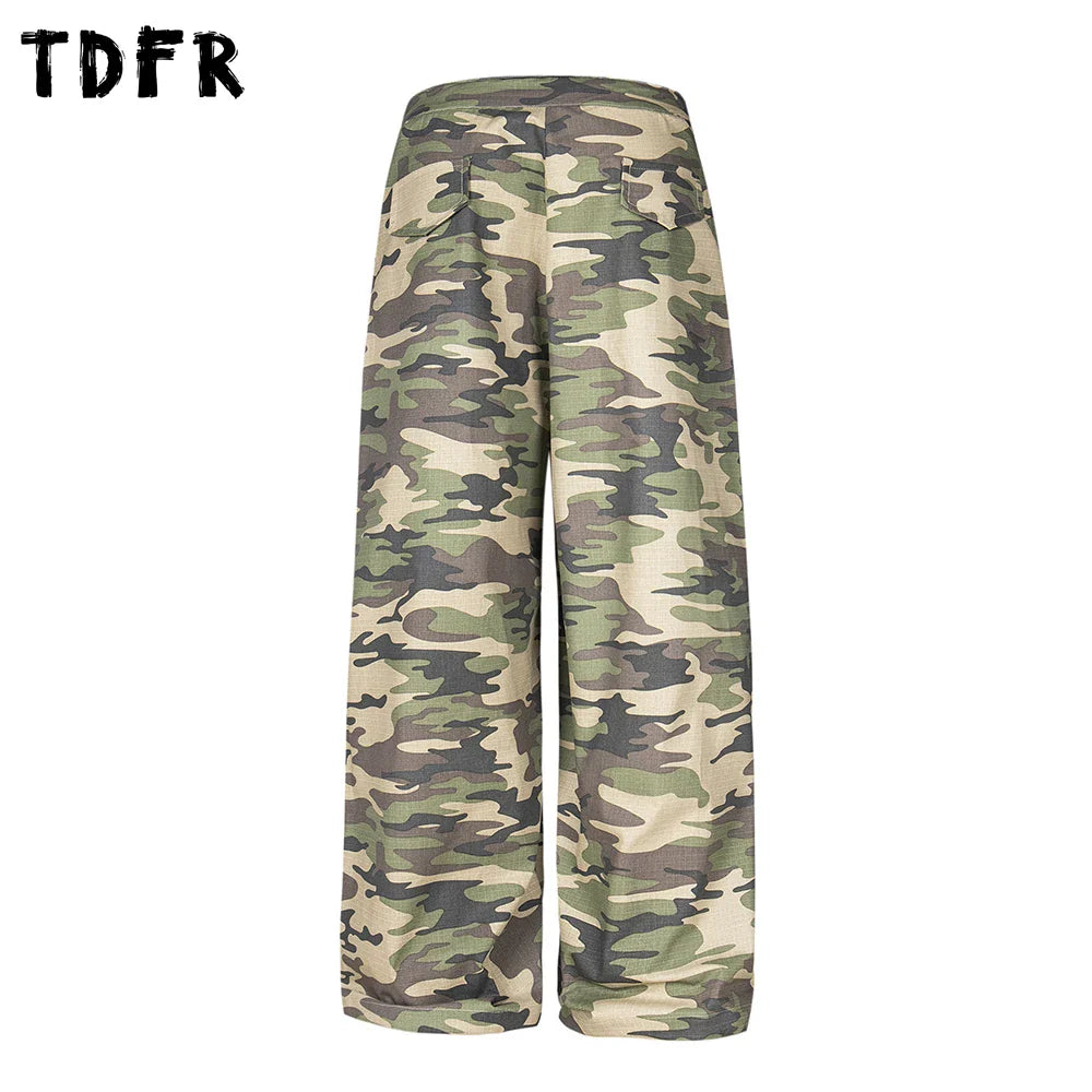 Men’s Drawstring Camouflage Cargo Jogger Pants | Camo Colors