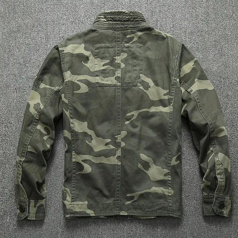 Men's Cargo Denim Jacket – Tactical Casual Wear | Camo Colors