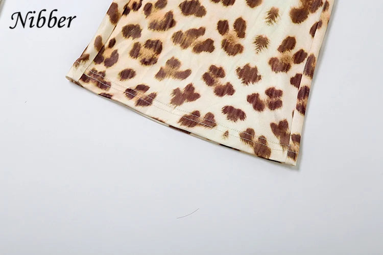 Women's Crop Hoodie & Flared Pants | Leopard Print Set | Camo Colors