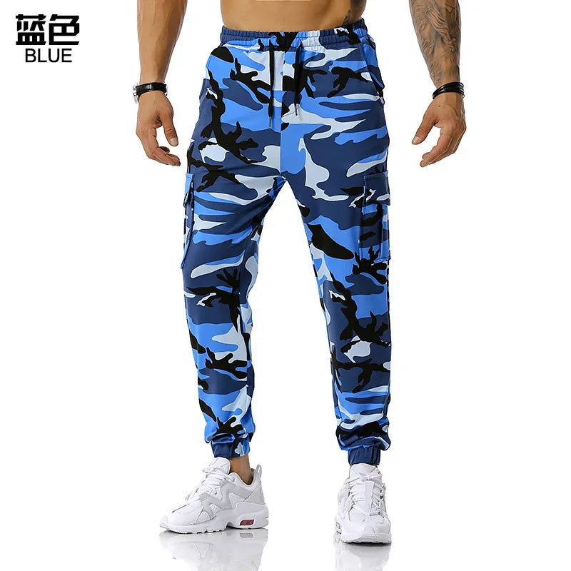 Men’s Camo Harem Cargo Pants – Multi-Pocket, Loose Fit | Camo Colors