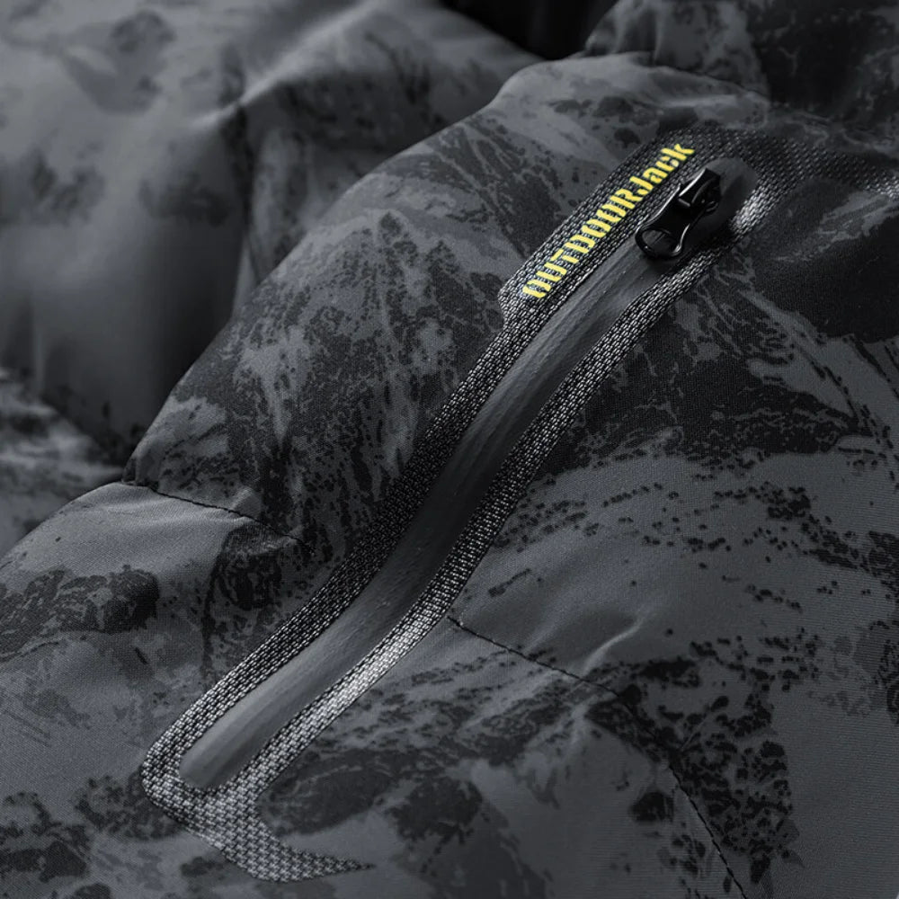 Winter Youth Fashion Trend Handsome Camo Down Coat Camo Colors