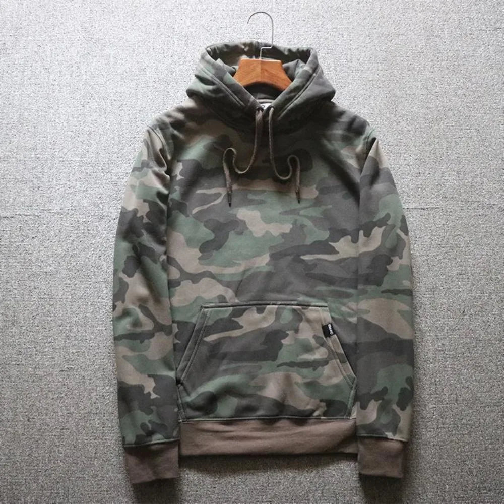 Cotton Loose Military Luxury Korean Camouflage Hoodie for Women | Camo Colors