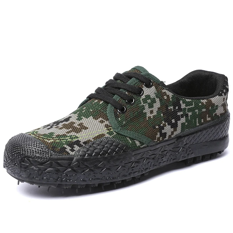 New Camouflage Canvas Shoes for Men – Comfortable & Breathable Sneakers | Camo Colors
