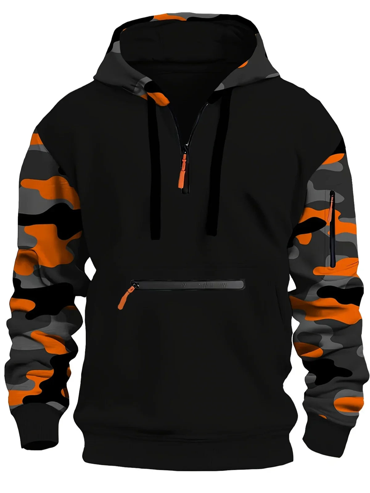 Thick Fleece Military Camouflage Hoodie for Men | Camo Colors
