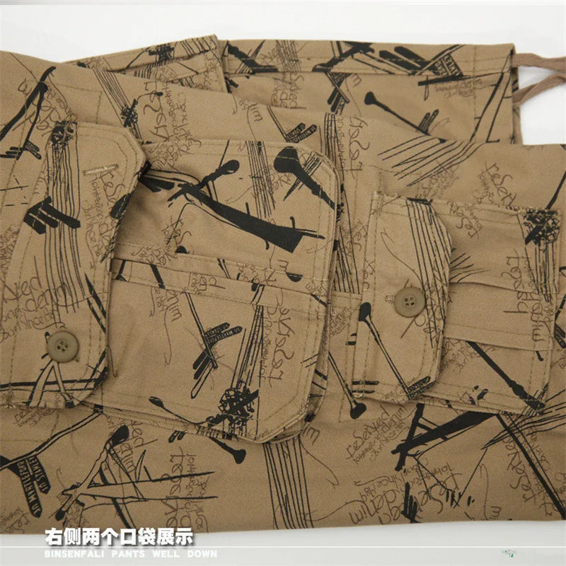 Camouflage Cotton Cargo Shorts for Men – Summer Casual Military-Style | Camo Colors