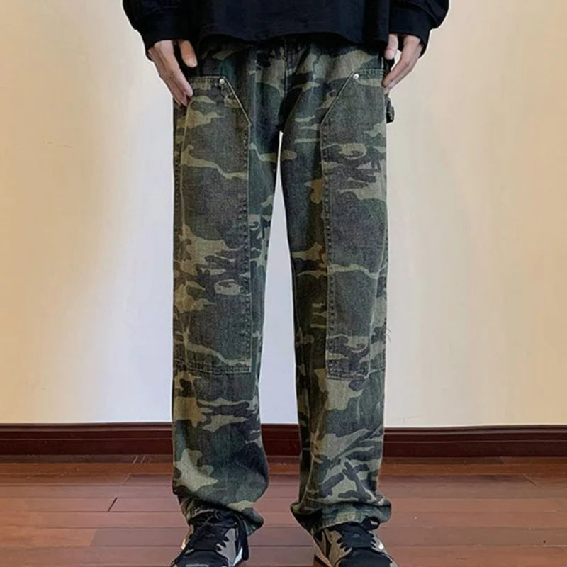 Men's Hip-Hop Camo Workwear Jeans | Camo Colors