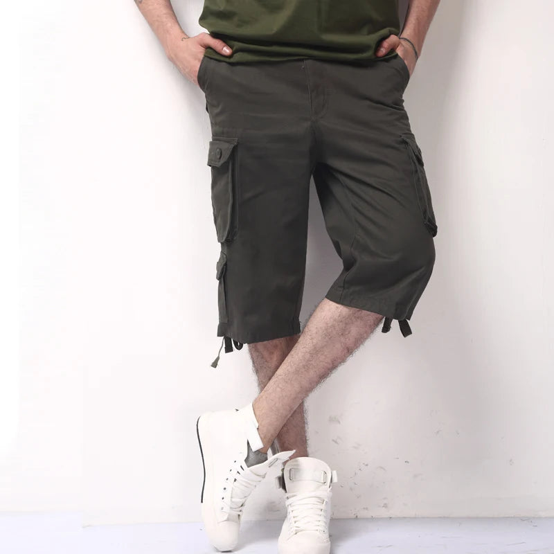 Camouflage Cotton Cargo Shorts for Men Camo Colors