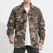 Men’s Camouflage Tactical Shirt – Cotton Relaxed Fit Military Top | Camo Colors