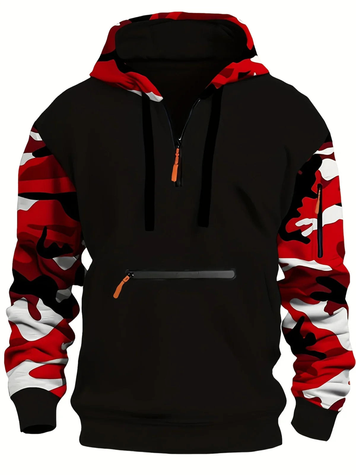 Thick Fleece Military Camouflage Hoodie for Men | Camo Colors