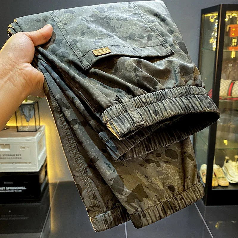 Loose Fit Camo Harem Pants: Breathable & All-Matching for Men Camo Colors