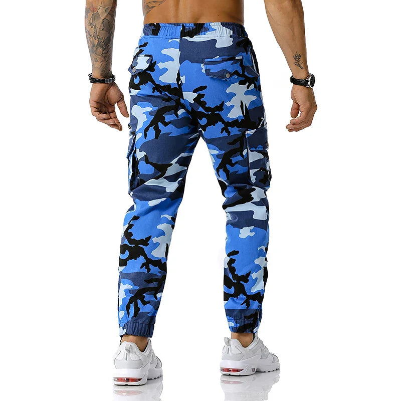 Men’s Camo Harem Cargo Pants – Multi-Pocket, Loose Fit | Camo Colors