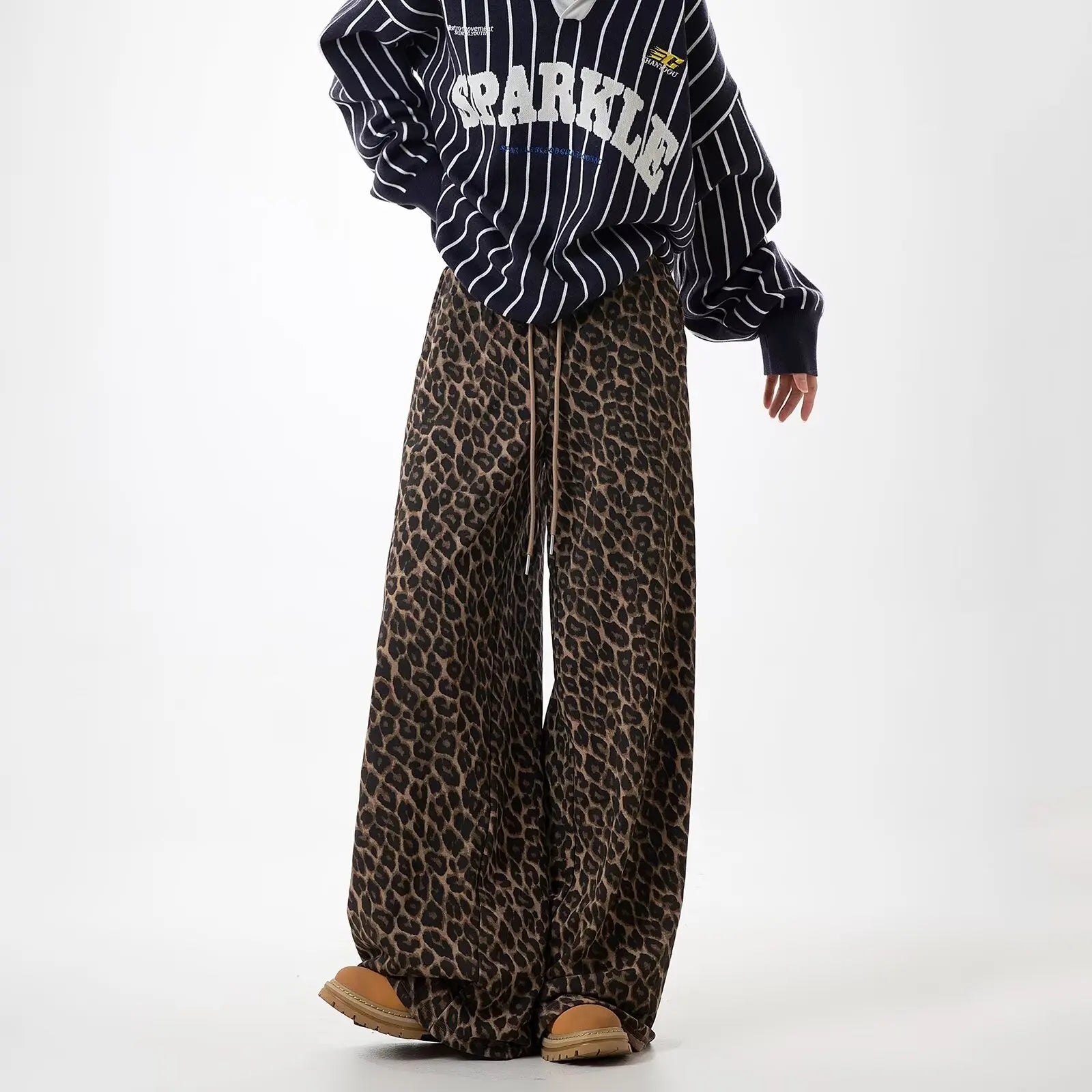 Men's Leopard Print Sweatpants | High-Street Casual Trend | Camo Colors