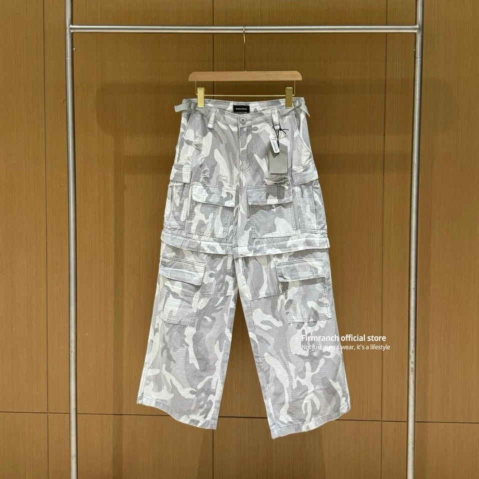 Unisex Firmranch Camouflage Detachable Cargo Pants Men Women Camo Colors