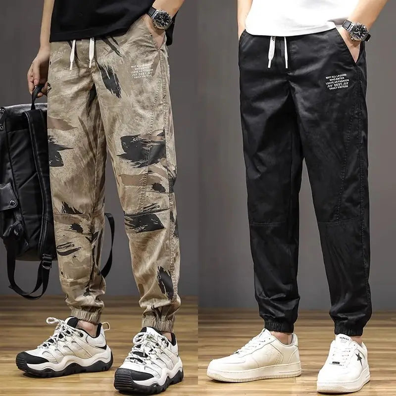 Lightweight Camouflage Harem Pants with Elastic Waist | Camo Colors