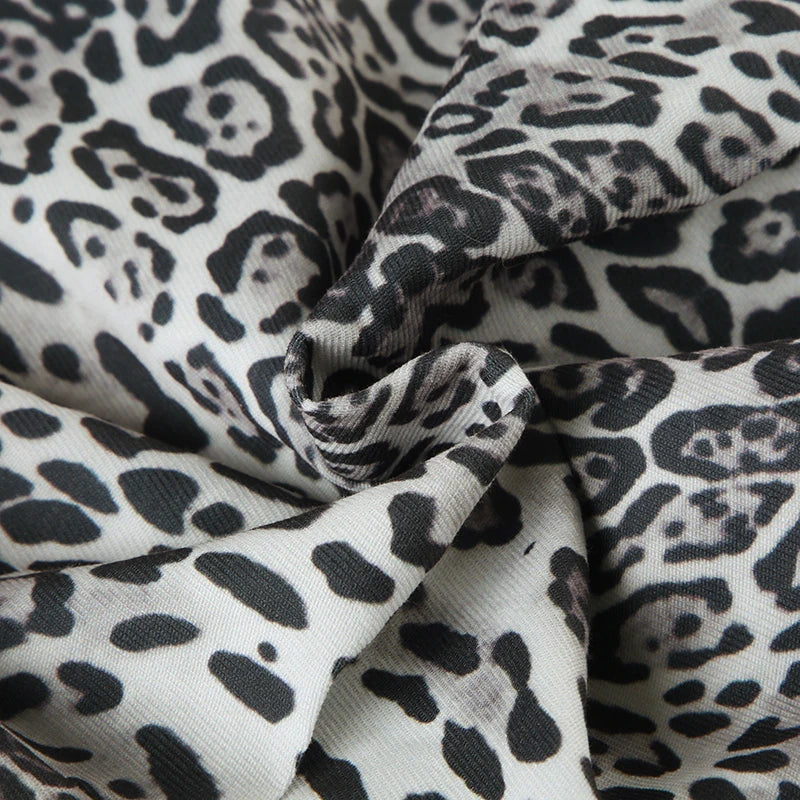 Women's Grey Leopard Print Cargo Pants | Vintage Y2K Style | Camo Colors