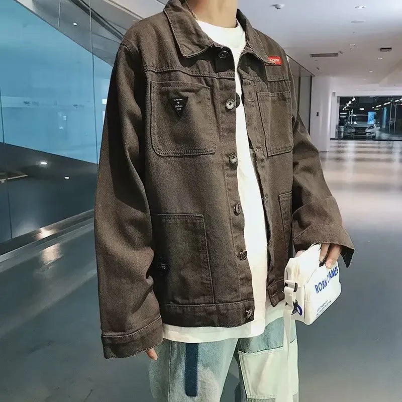 Men’s Camouflage Denim Jacket – Casual Spring Outerwear | Camo Colors