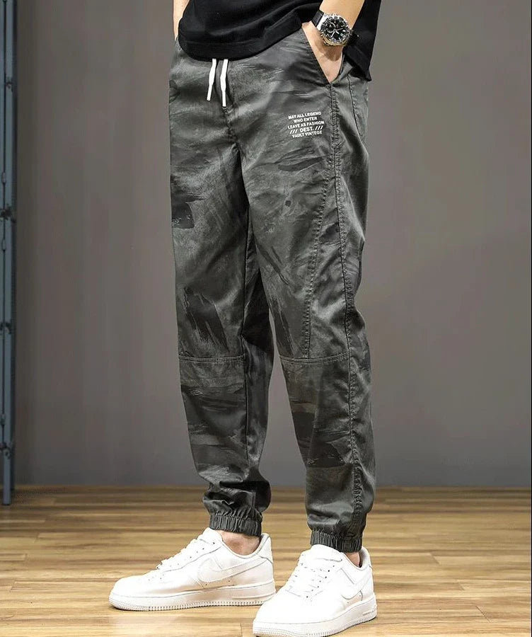 Lightweight Camouflage Harem Pants with Elastic Waist | Camo Colors