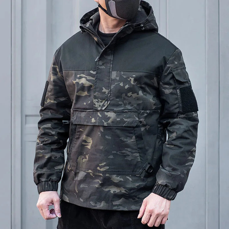 Men’s Tactical Camouflage Hooded Jacket | Camo Colors