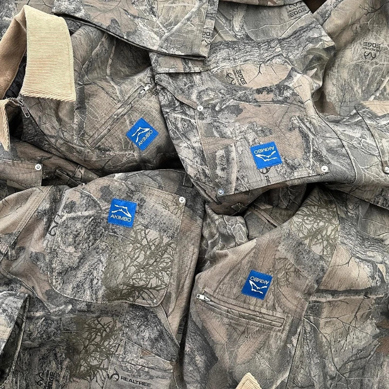 Gray & Brown Y2K Camo Men’s Jacket Camo Colors