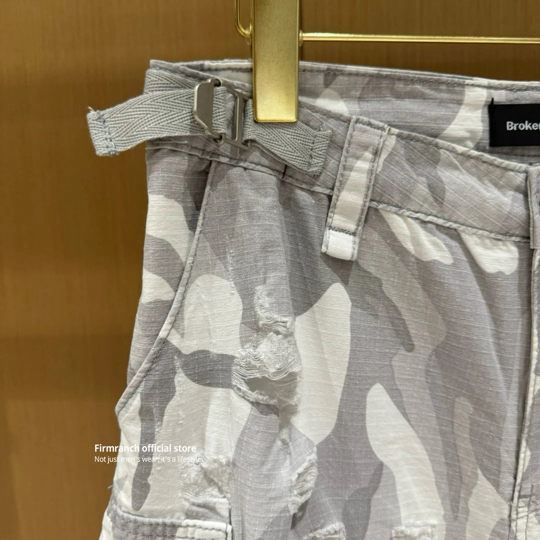 Unisex Firmranch Camouflage Detachable Cargo Pants Men Women Camo Colors