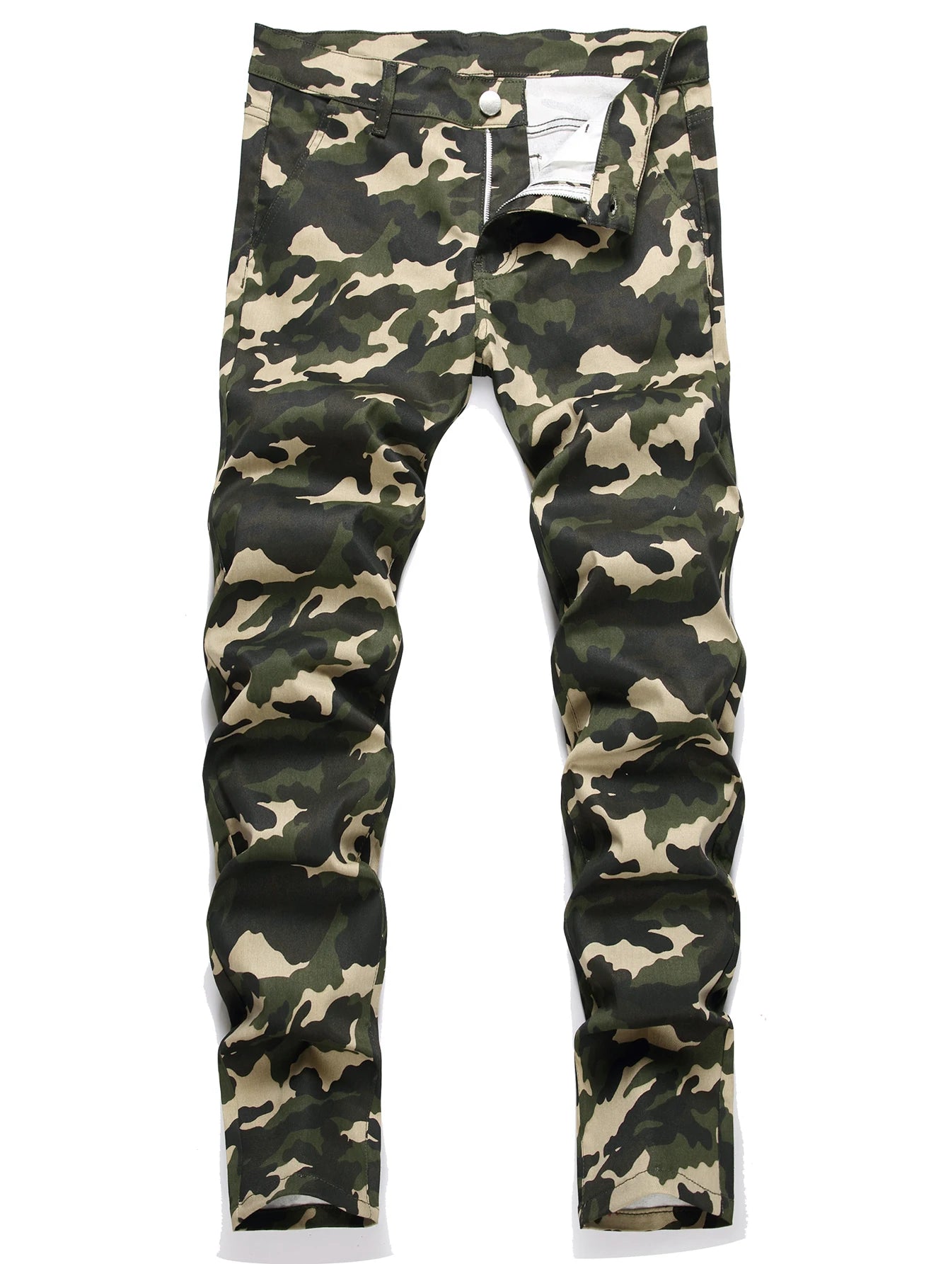 Denim Jeans For Men | Camouflage Five Style Straight Leg Camo Colors