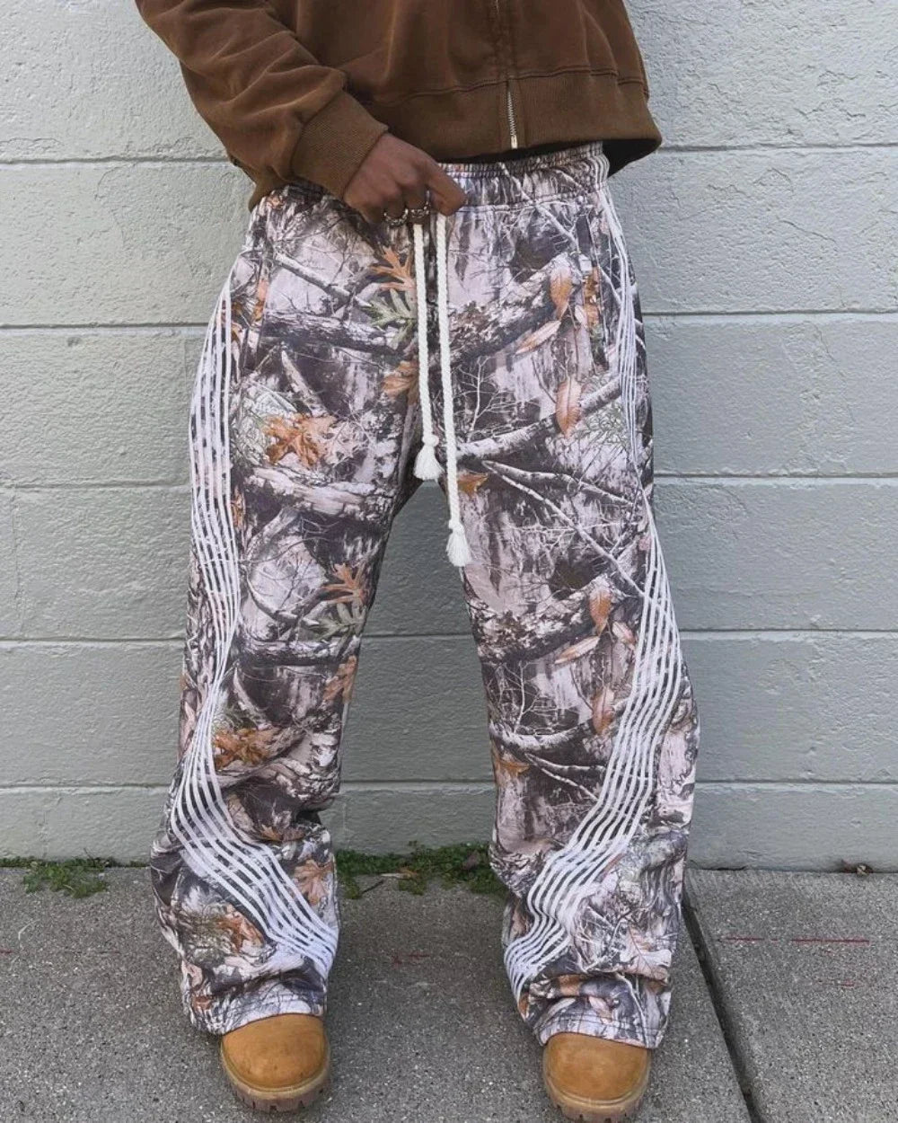 Y2K Streetwear Camo Graphic Baggy Pants for Women and Men | Camo Colors