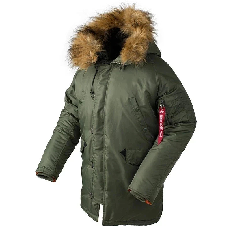 Men's Winter Parka – N3B Military-Style Hooded Jacket | Camo Colors