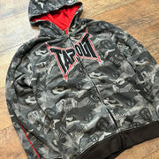 Tapout Y2K Oversized Zipper Hoodie – Hip Hop Style | Camo Colors