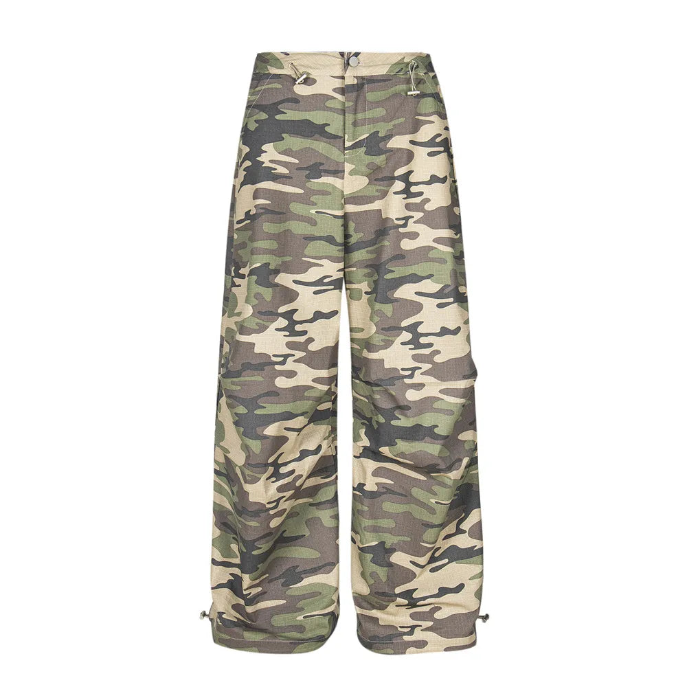 Men’s Drawstring Camouflage Cargo Jogger Pants | Camo Colors