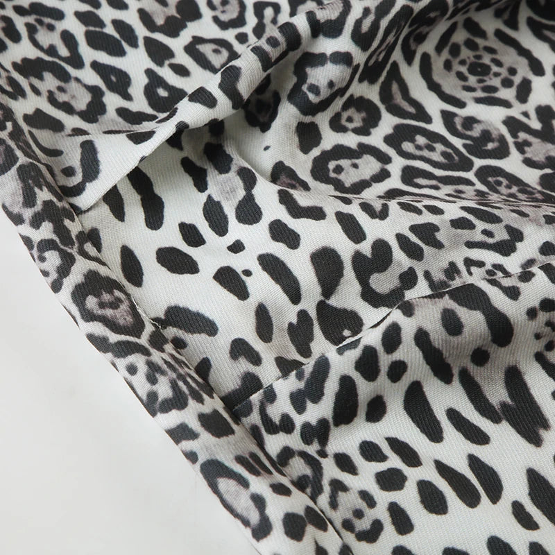 Women's Grey Leopard Print Cargo Pants | Vintage Y2K Style | Camo Colors