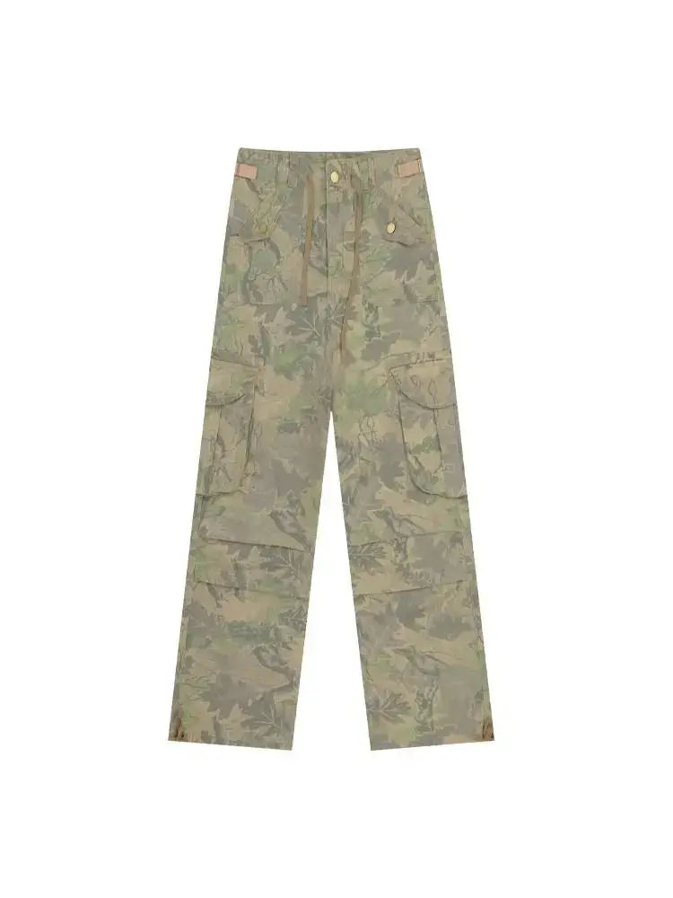 Vintage Y2K Camouflage Cargo Pants – Hip Hop Wide Leg Streetwear | Camo Colors