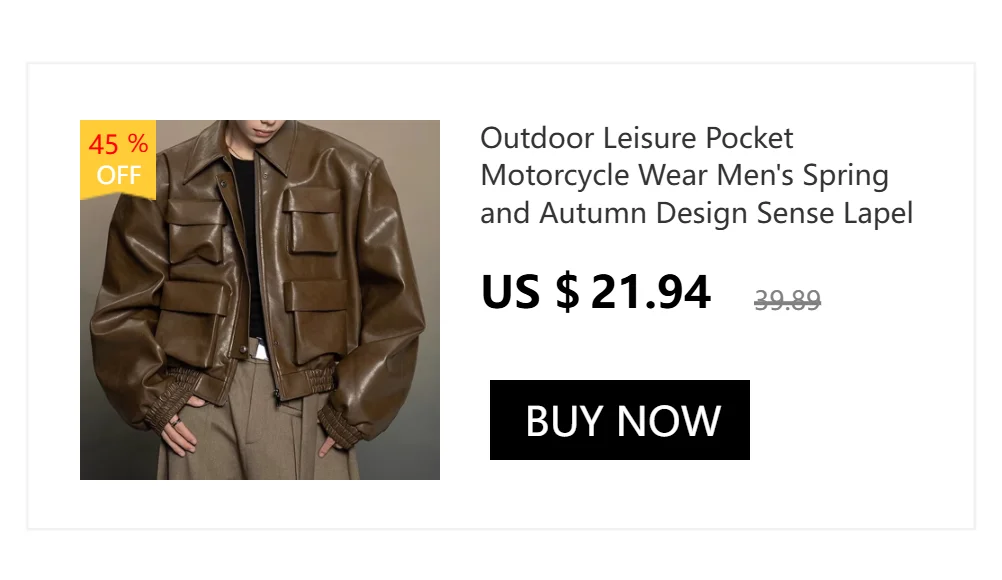 New Men’s Multi-Pocket Cargo Pants Hip-Hop Punk Leather Trousers Camo Colors