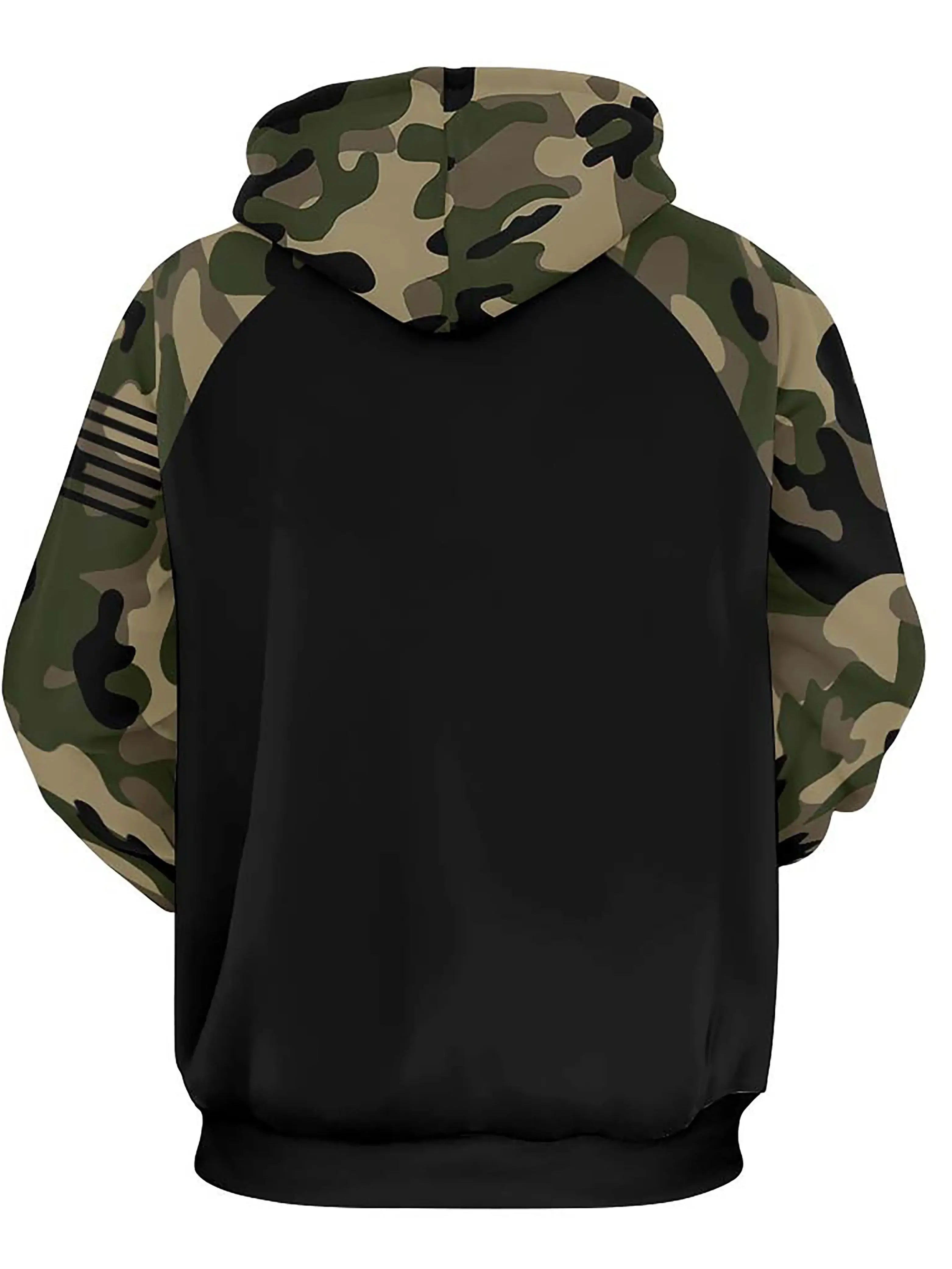 American Flag Hoodie for Men – Vintage Patriotic Style | Camo Colors