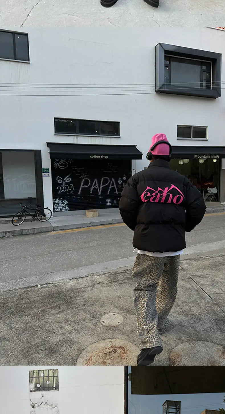 Camo Leopard Print Jeans for Men & Women Loose Straight Fit Camo Colors