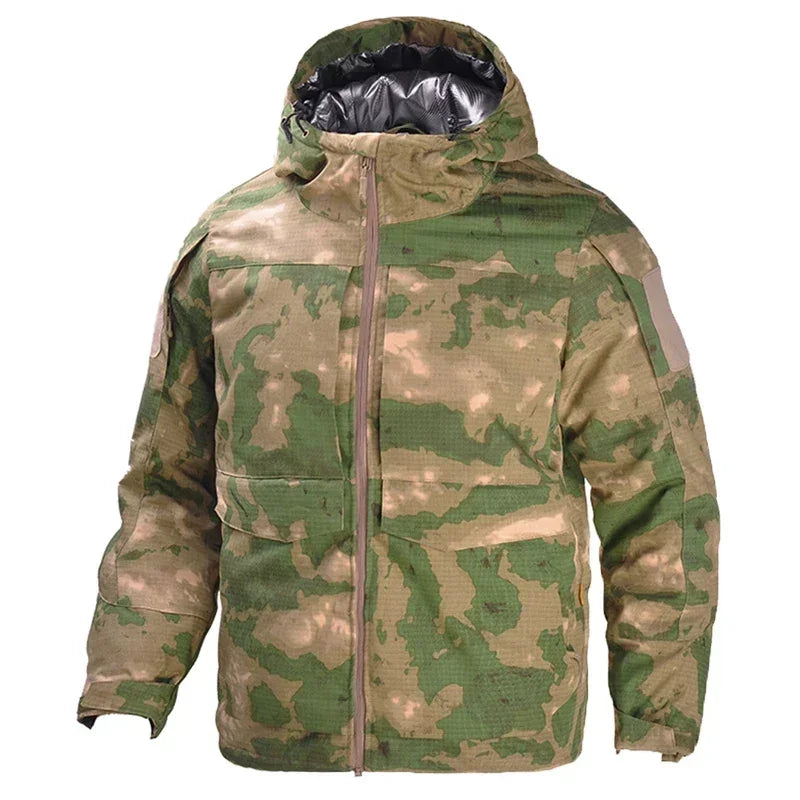 Men's Winter Tactical Camo Parkas: Warm, Waterproof, Windproof Camo Colors
