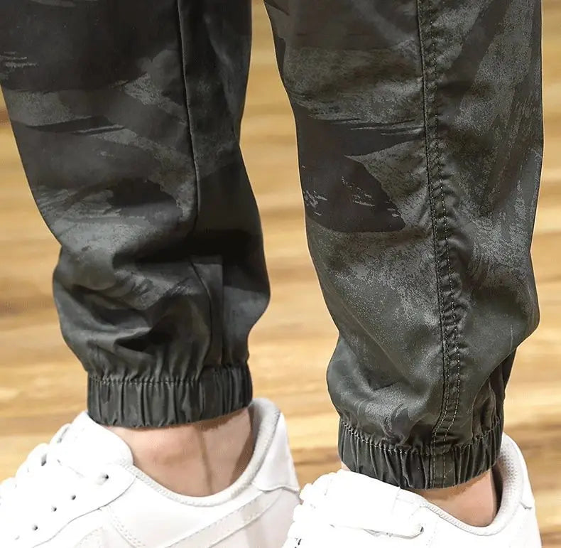 Lightweight Camouflage Harem Pants with Elastic Waist | Camo Colors