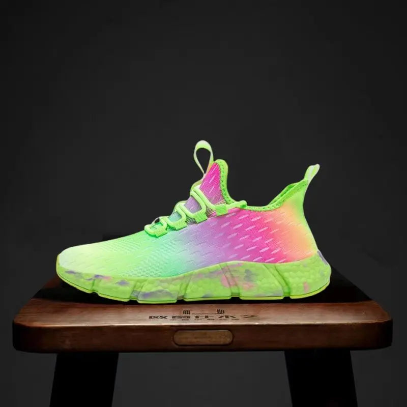 Mesh Thick Platform Casual Sneakers for Men | Camo Colors