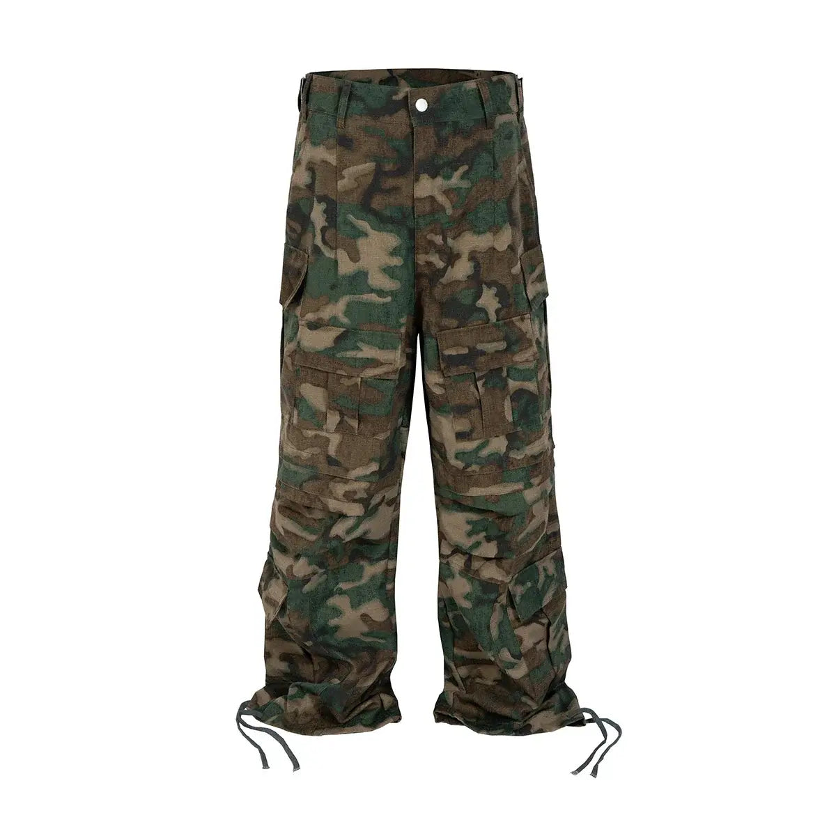 Men’s High Street Camo Patchwork Cargo Pants – Baggy Fit | Camo Colors