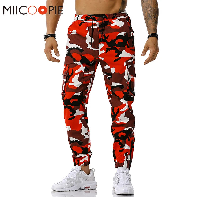 Men’s Camo Harem Cargo Pants – Multi-Pocket, Loose Fit | Camo Colors