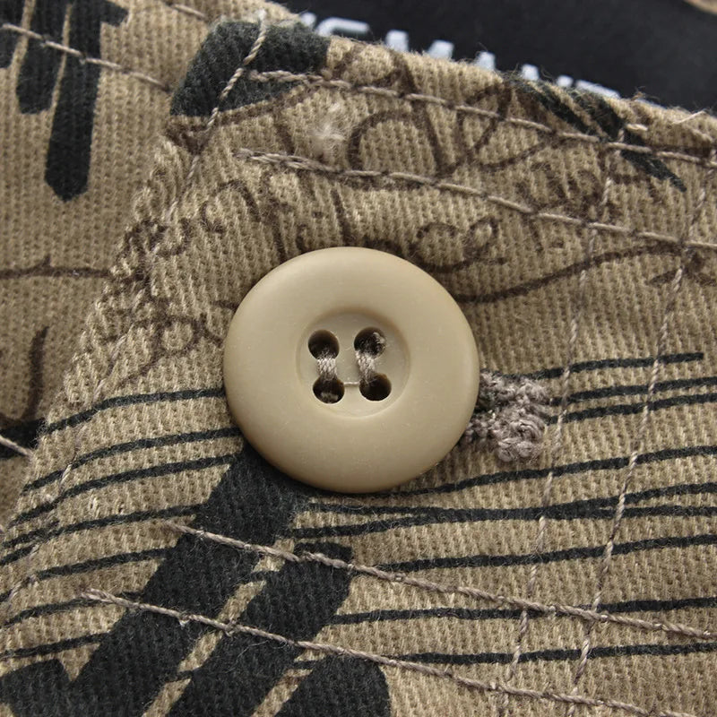 Camouflage Cotton Cargo Shorts for Men – Summer Casual Military-Style | Camo Colors