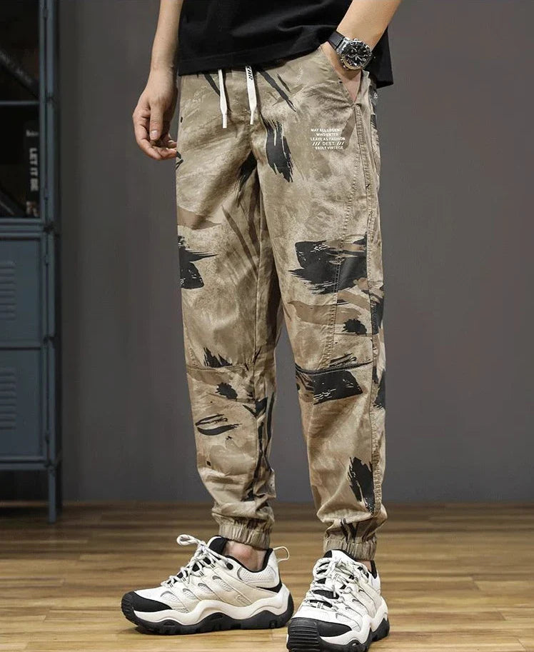 Lightweight Camouflage Harem Pants with Elastic Waist | Camo Colors
