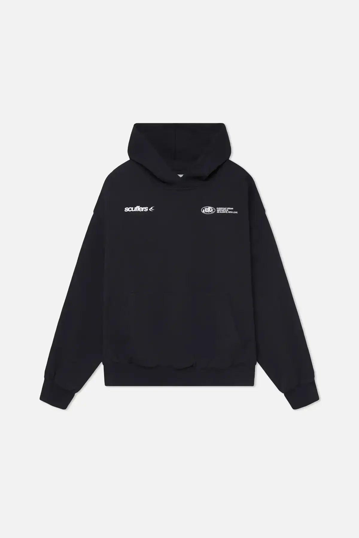 Oversized Light Blue Gothic Y2K Street Hoodie | Camo Colors