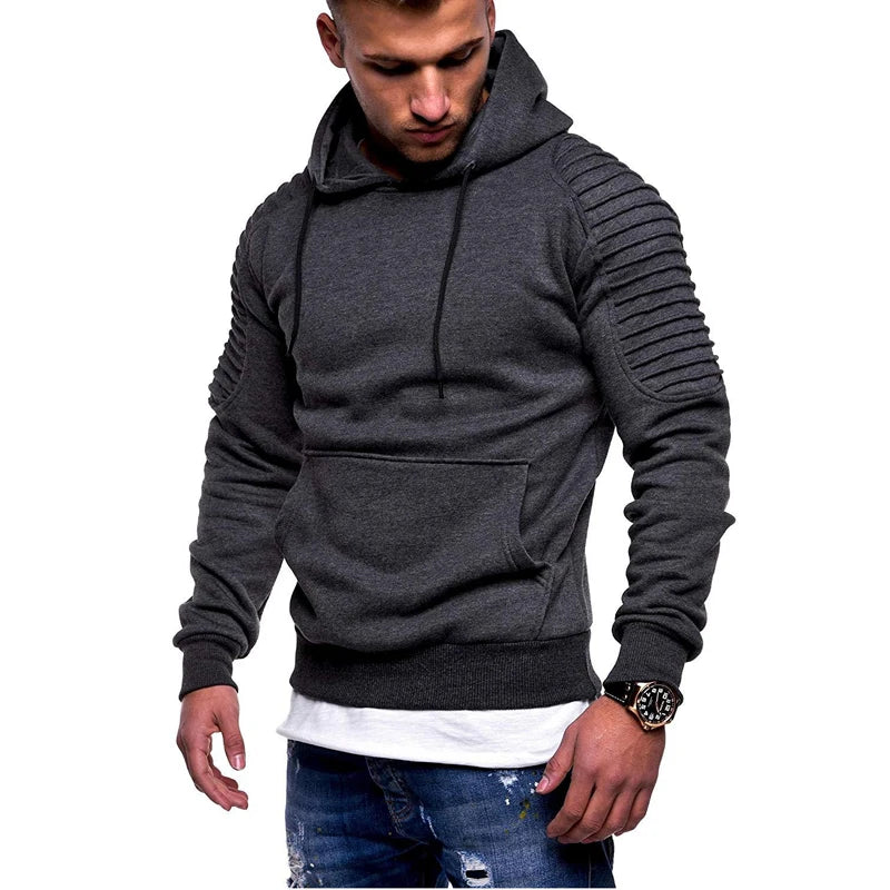 Hooded Men's Camouflage Windbreaker Sweatshirt | Camo Colors