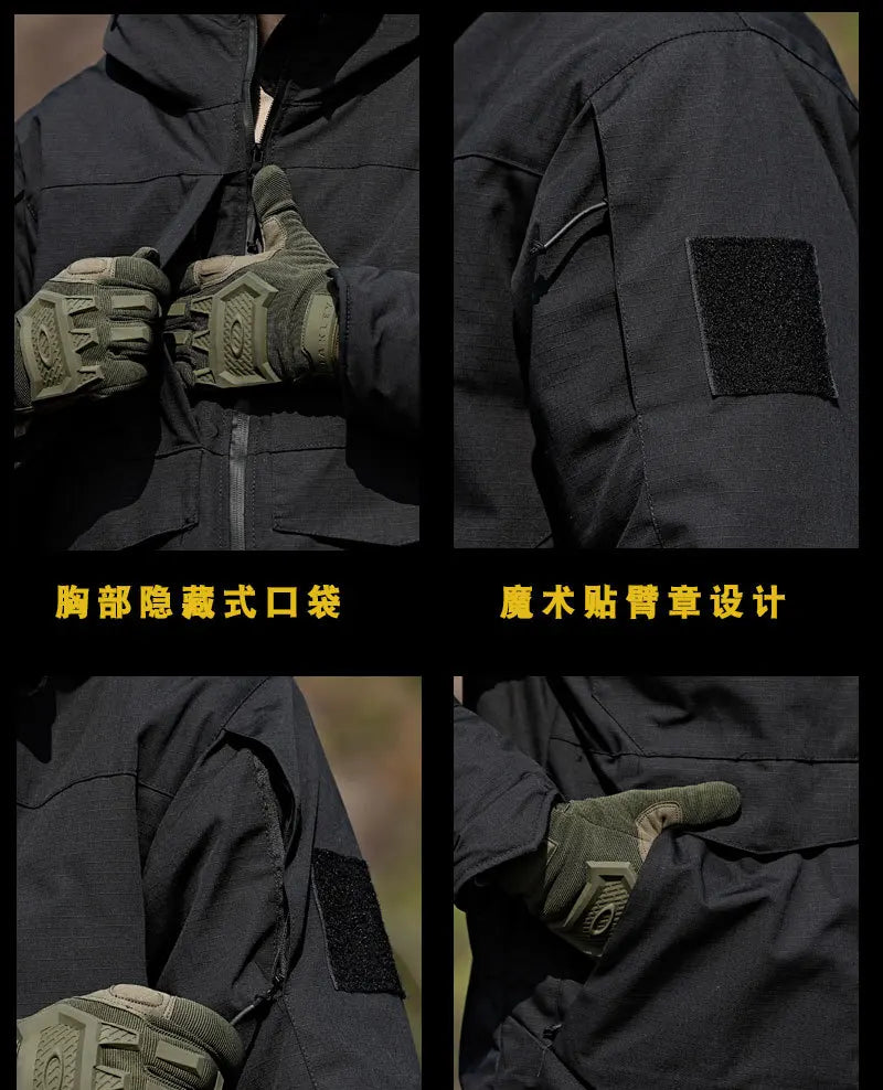 Men's Winter Hunting Jacket: Tactical, Waterproof, Insulated Camo Camo Colors