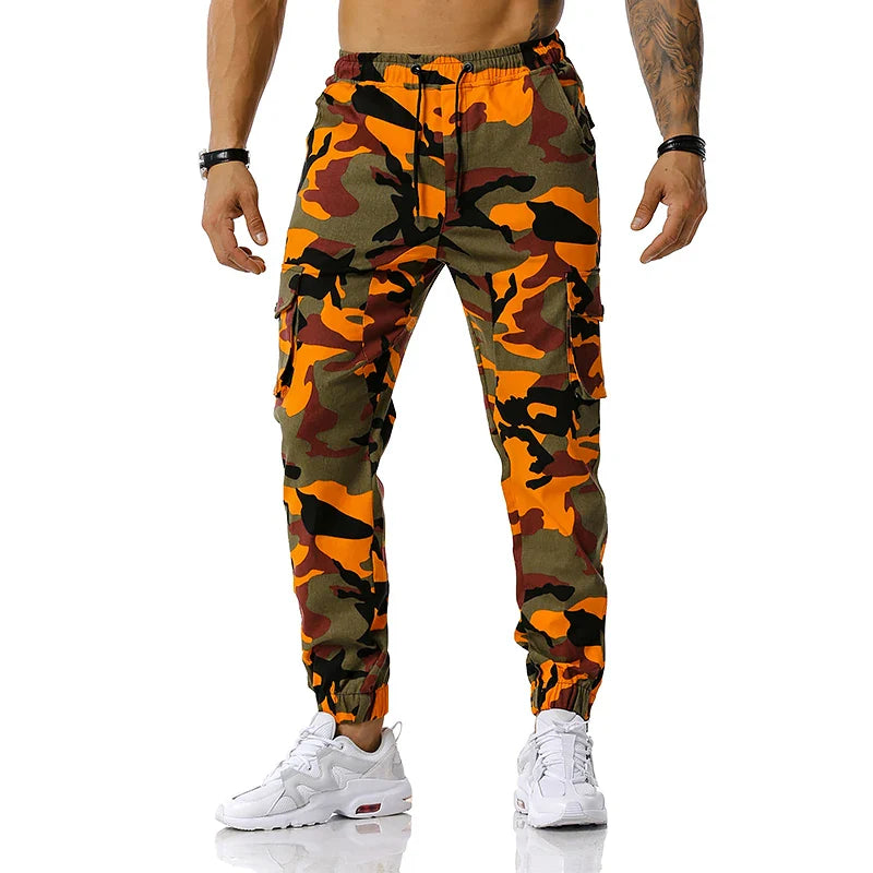 Men’s Camo Harem Cargo Pants – Multi-Pocket, Loose Fit | Camo Colors