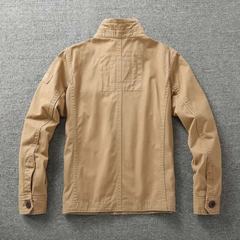 Military Denim Jacket for Men – Retro Camo Multi-Pocket Design | Camo Colors