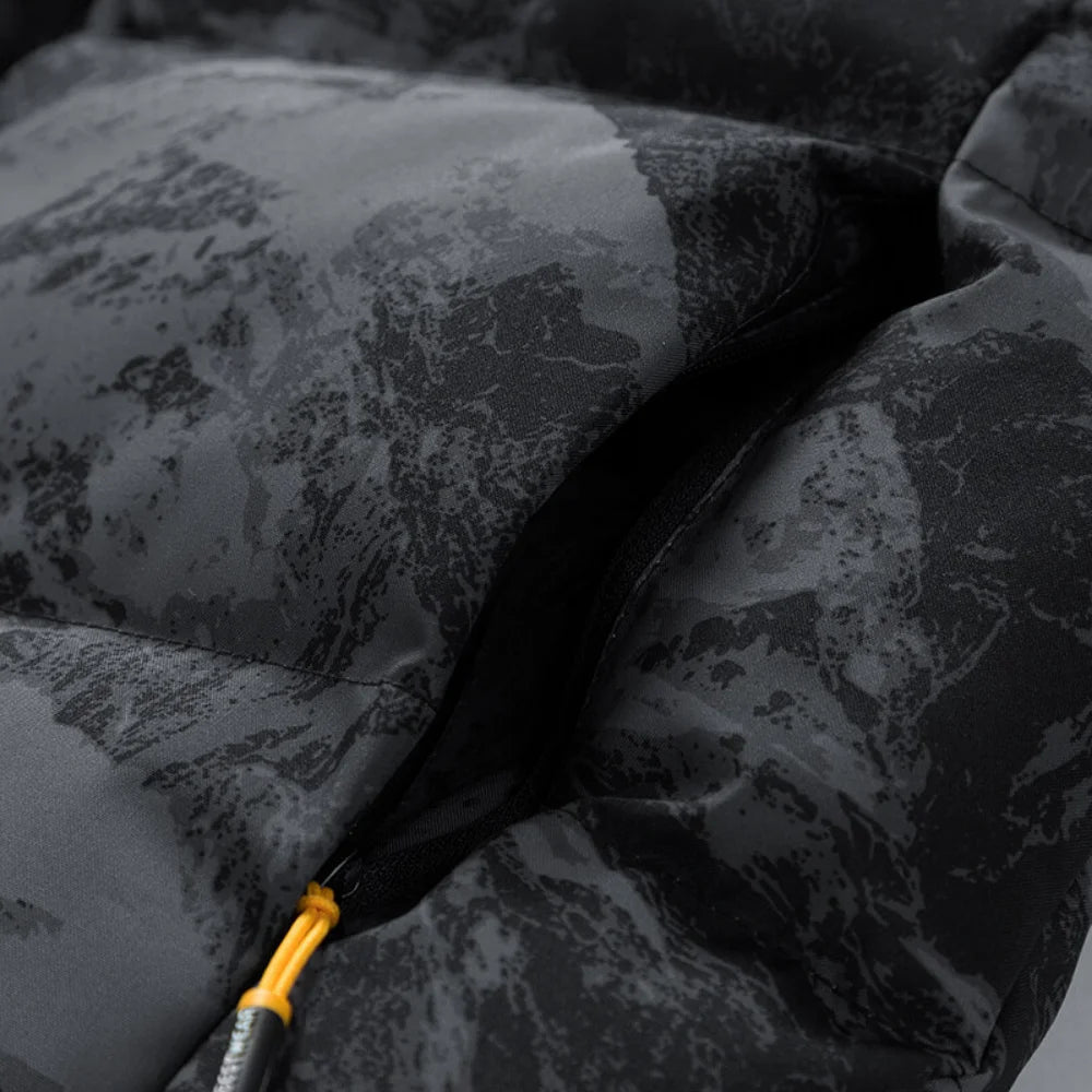 Winter Youth Fashion Trend Handsome Camo Down Coat Camo Colors