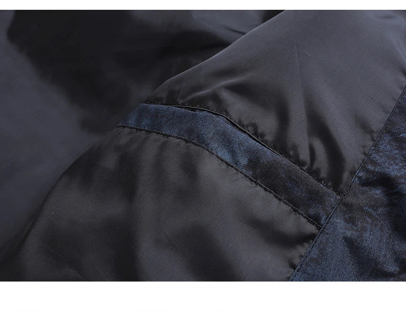 Men's Hip-Hop Camo Jacket: Windproof, Padded Stand Collar Parka Camo Colors