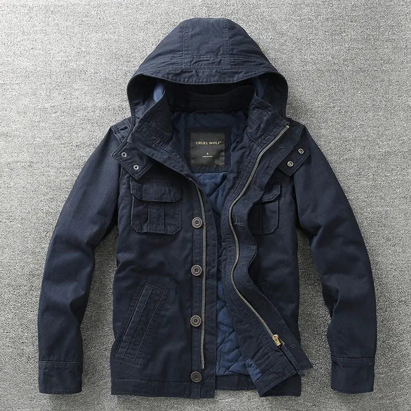 Men's Cargo Denim Jacket – Tactical Casual Wear | Camo Colors